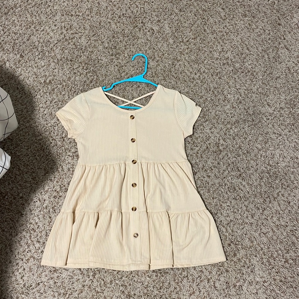 cream dress top.